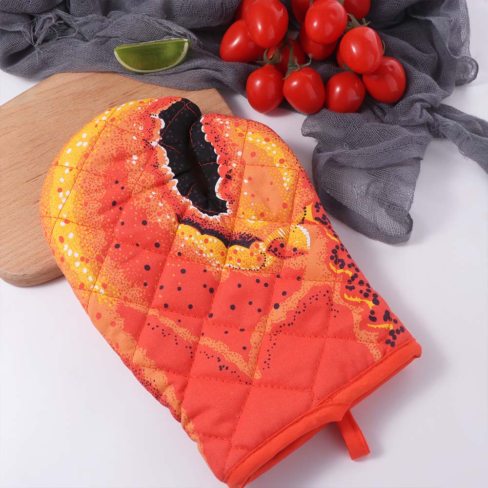 Thickening Crab Shape Oven Gloves Versatile Oven Mitt Kitchen Accessories Heatproof Mitten  Kitchen