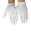 Jingya White Elastic Cotton Work Gloves (12 Pairs)