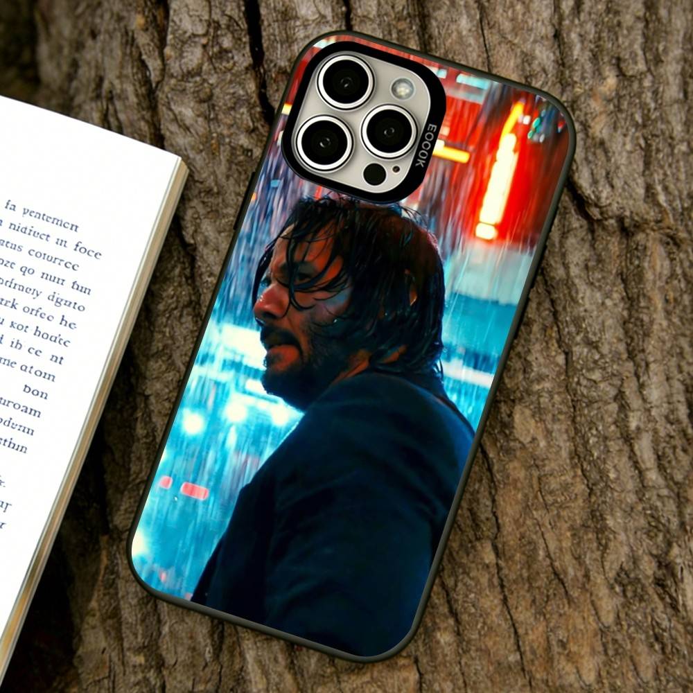 

John Wick Phone Case For iPhone 17,16,15,14,13,12,11 Plus,Pro Max,XS,Colorful Silver Black Cover iPhone16