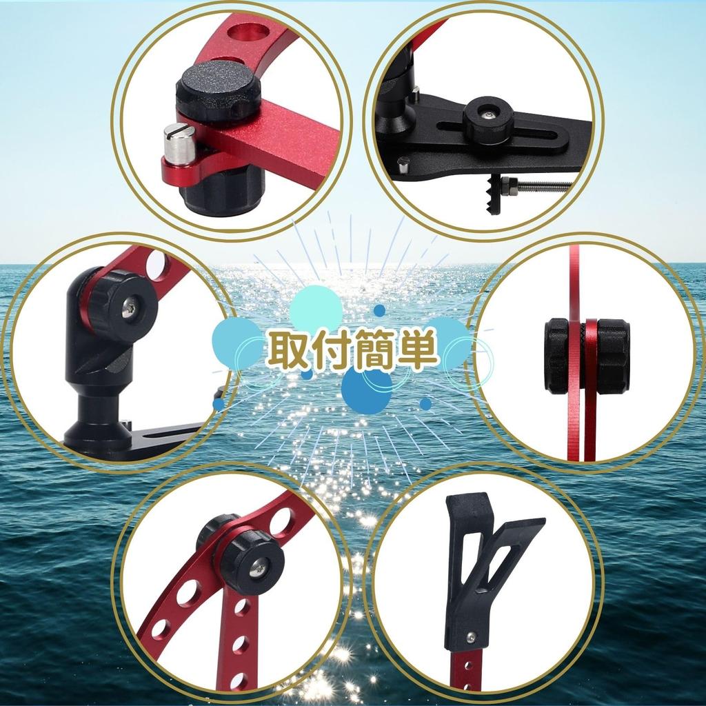 lala mix Case Raft Rod Holder Rod Holder Rod Keeper Rod Stand Rod Rest Fishing Rod Fishing Rod Stand Vertical Horizontal Placement Rock Fishing Boat