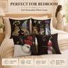 Soft Peach Skin 2D Flat Printed Cushion Cover Ethnic Bird Nordic House Throw Pillow Case For Couch Living Room Home Decor Case
