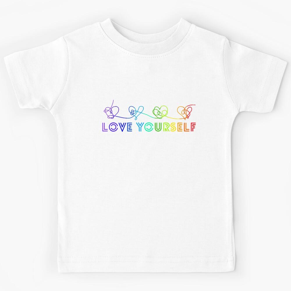 Love yourself tear rainbow Kids T-Shirt 170