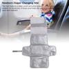 Newborn Changing Mat with Wet Wipe Holder Water Proof Portable Baby Diaper Changer Pad for Travel Gray