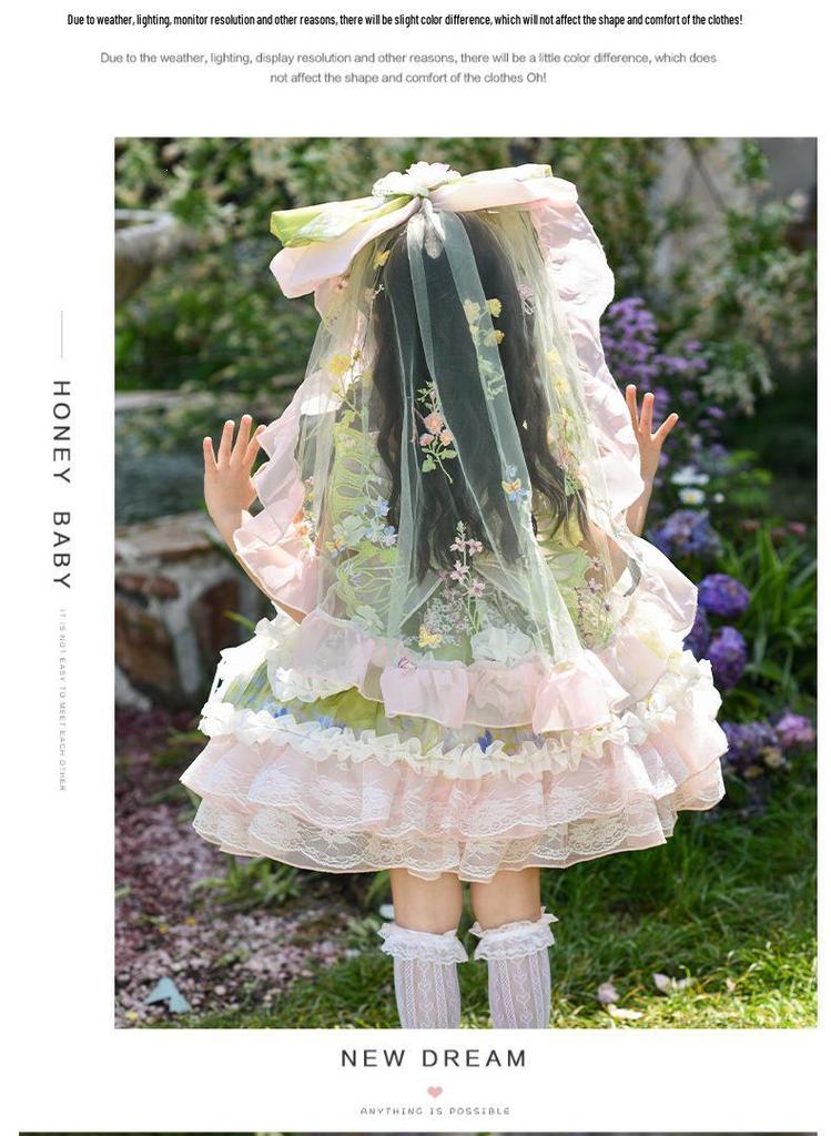 Girls' Wizard of Oz Lolita Princess Dress - 26 New Summer Styles, Puffy Forest Gown for Birthdays