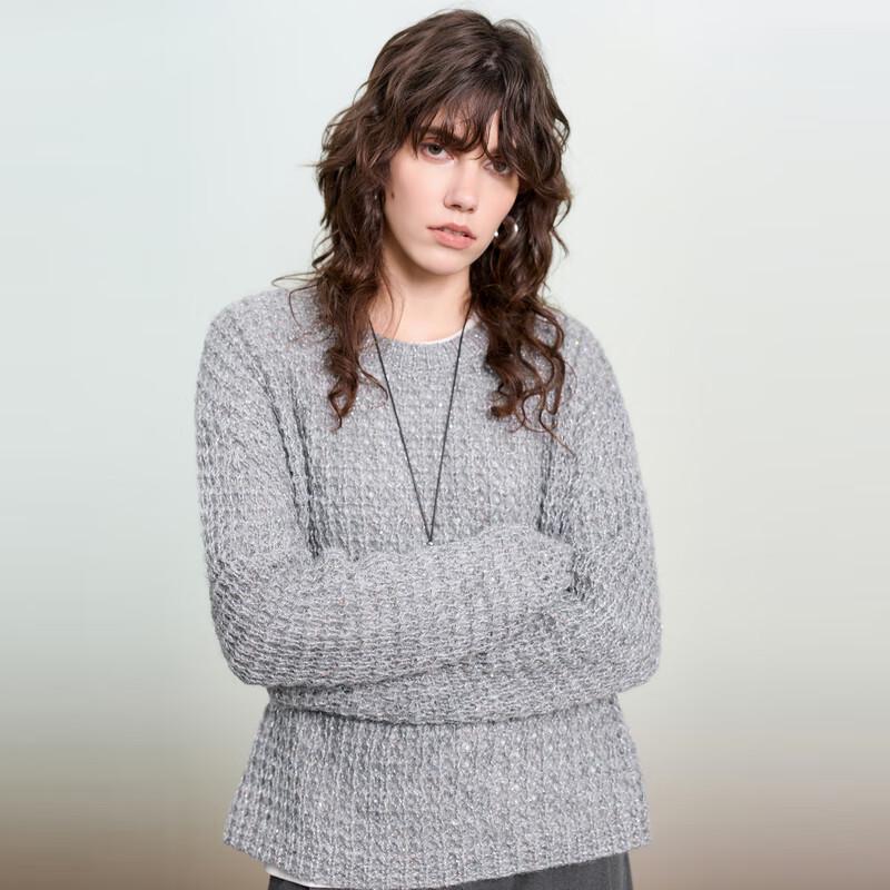 

Sancai Women s Relaxed Fit Round Neck Knit Sweater XL