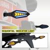 2Pcs Motorcycle Turn Signal Light Universal 12V Blinker Indicator Waterproof Moto Warning Rear Tail Lights Running Lamp Lighting