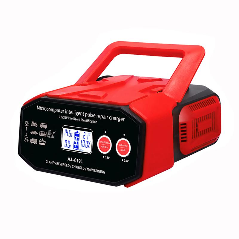 

Автомобильное зарядное устройство 12 В 24 В 400 Вт интеллектуальное импульсное ремонтное устройство все в одном свинцово-кислотный аккумулятор для автомобиля внедорожника грузовика мотоцикла армия зеленый