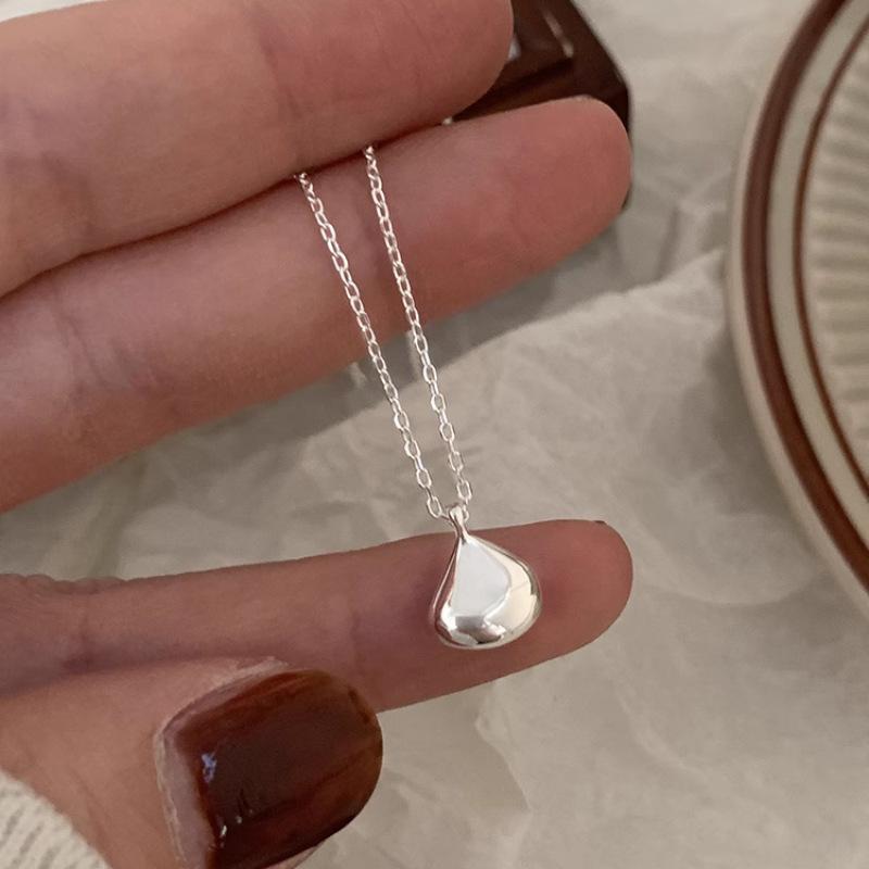 VENTFILLE Silver Color Bowknot Snake Bone Chain Necklace For Women Girl Simple Design Korean Jewelry Dropshipping