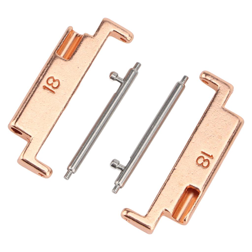 1 Par Adaptador de Pulseira de Metal para Relógio Adaptador de Conexão de Pulseira de Relógio Adaptador de Conexão de Aço Inoxidável