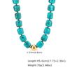 Fashion Colorful Acrylic Big Beads Heart Pendant Necklace for Women, Creative Clavicle Chain Necklace, Statement Trendy Jewelry
