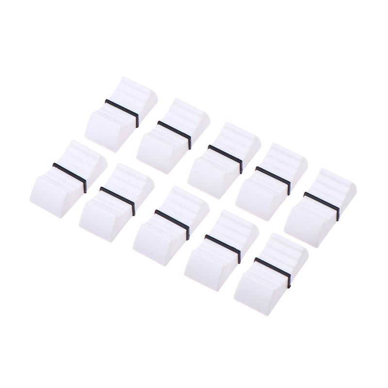 10PCS Plastic Touch Sensitive Fader Knob Caps For Mixer Desk Ribbed Slider Switch Key Caps Push Mixer Knob Cap