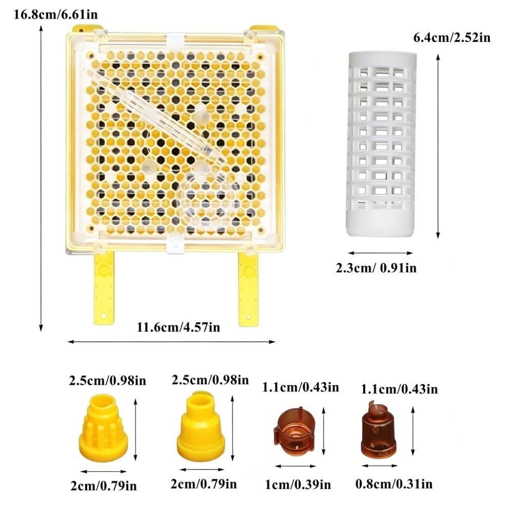 251Pcs Reliable Queen Cell Protective Cover Convenient Full Bee Breeding Set  Beekeeping