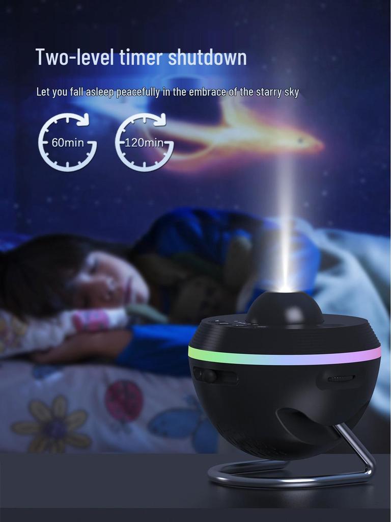 Starry Sky Night Light: Meteor Shower Space Ball Projector