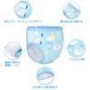 LittleForBig Adult Silky Training Pants (Bear Design), Elastic Waist, Absorbent Layer, Breathable, Washable, Comfortable Fit, Blue, L