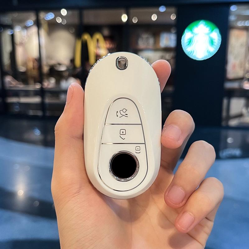 TPU Car Remote Key Case Cover Shell Fob For Mercedes Benz C S Class W206 W223 S350 C260 C300 S400 S450 S500 Protector Keyless Accessories