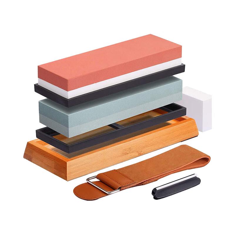 Lantuan Double-Sided White Corundum Sharpening Stone Set