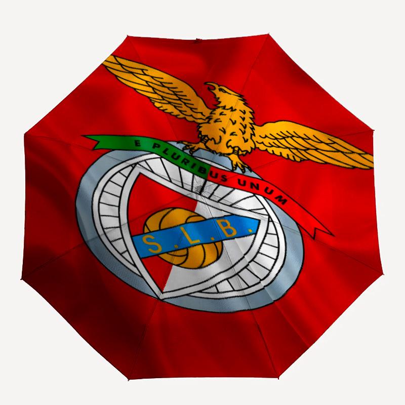 1pc B-Benfica Umbrella, Sun Protection, And UV Shielding. It Has Eight Sturdy Ribs for Outdoor Use And Perfect As a Holiday Gift