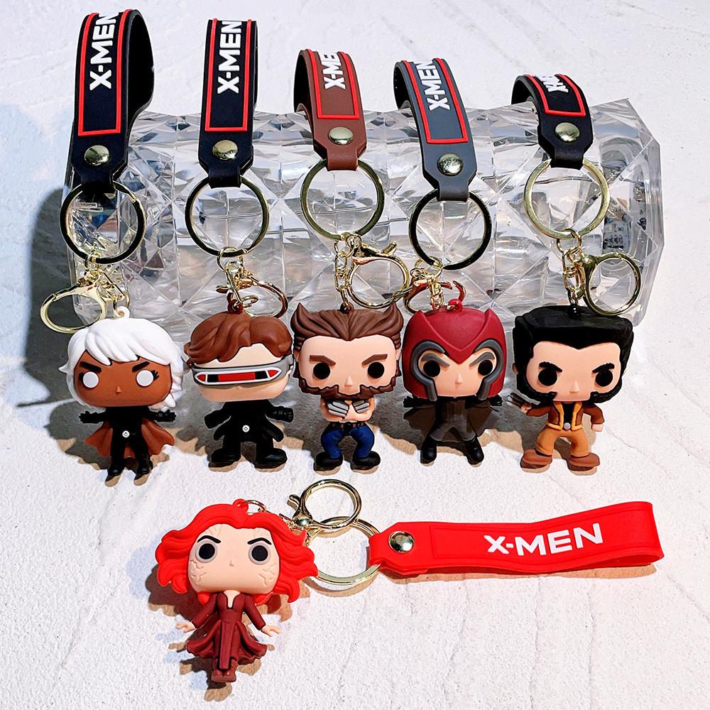 Adorable Deadpool Wolverine Keychain Cute Cartoon Key Fob For Bags And Cars