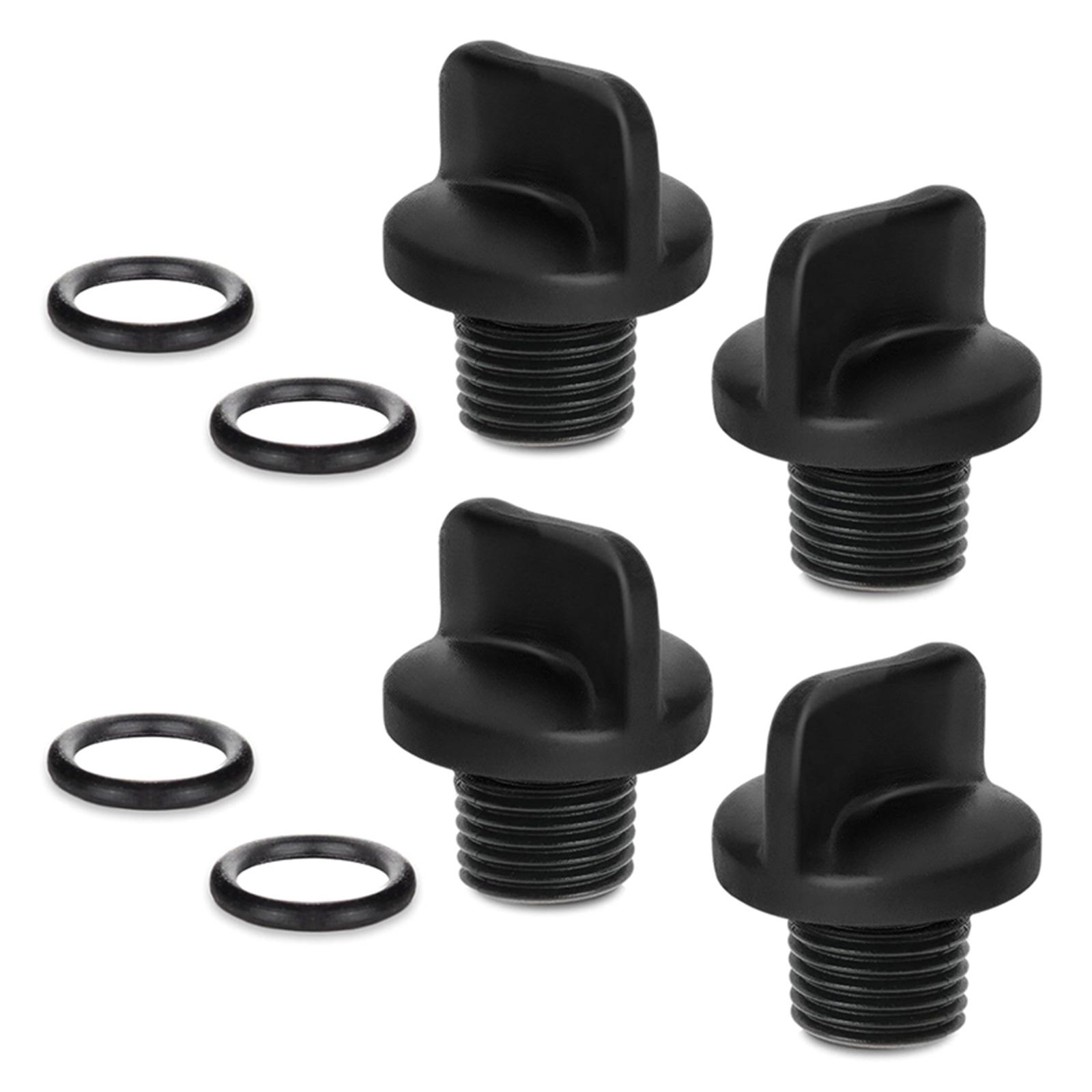

4 Pieces Pool Pump Drain Plugs Set With O Rings Convenient for Filter Booster Pumps and Water Systems Daily Use