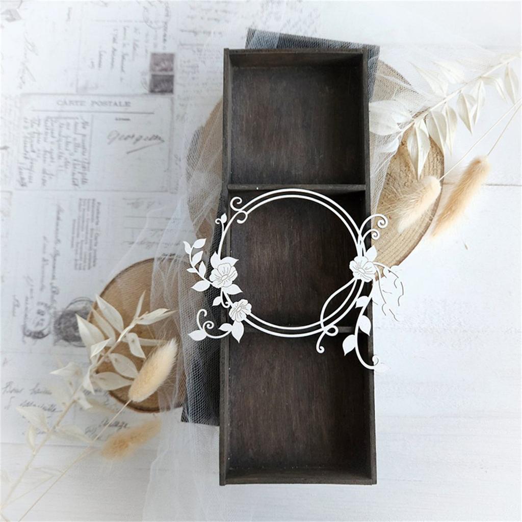 Flower Wreath Die Cut For Scrapbooking Card Making Photo Album Decorative Embossing Paper Die Carbon Steel Cutting Dies