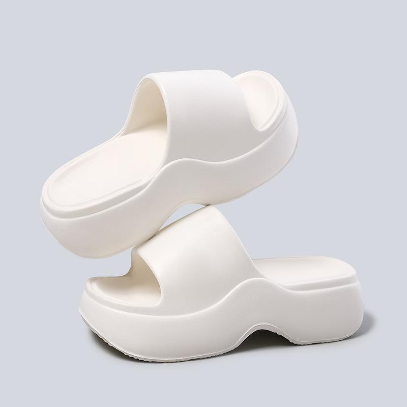 Dámské letní pantofle se silnou podrážkou, zvyšující výšku, plážové sandály, plážová obuv, sandály s měkkou podrážkou pro ženy