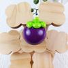 Simulated Mangosteen Squeeze Toy Slow Rising Anxiety Stress Relief Fruit Fidget Toy New Stress Ball Toy Birthday Holiday Gift