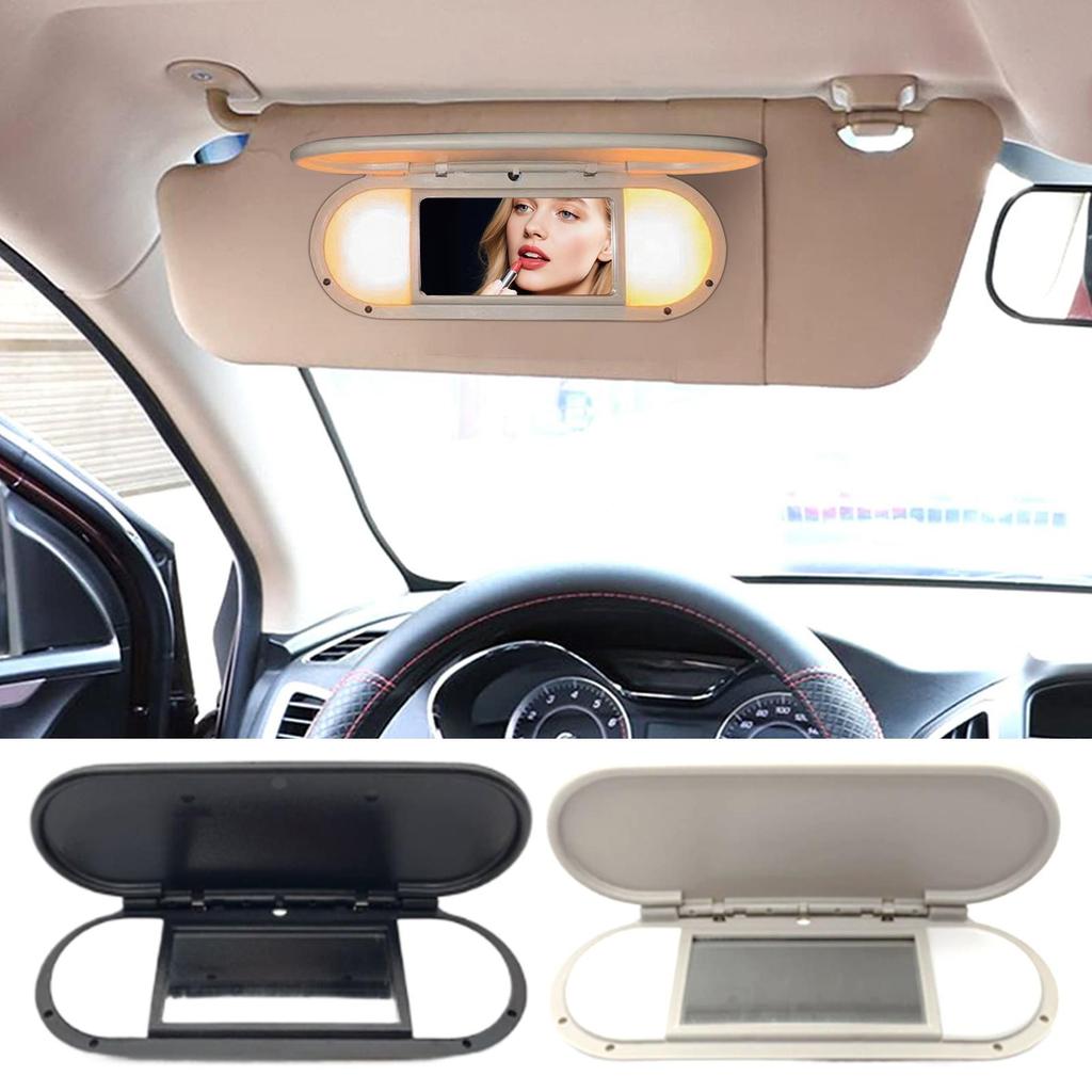 Sun Visor Vanity Mirror Cover Rear View Makeup Mirror Replacement Accessories For Vehicle Truck Left Right Side Daily Commuting