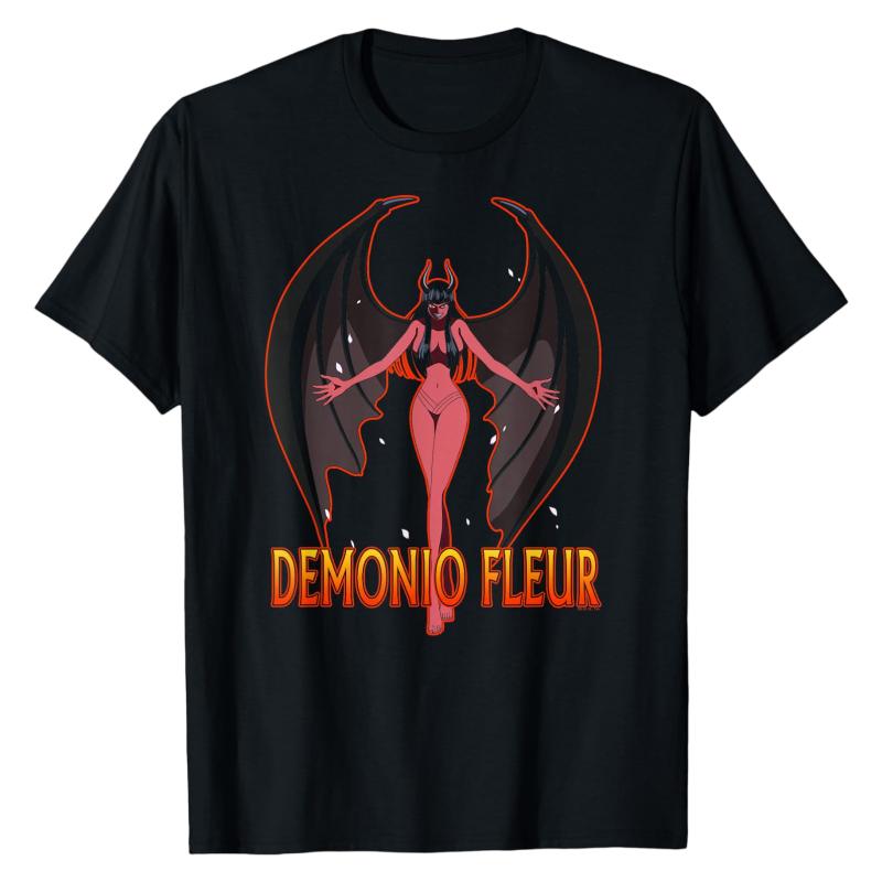 

Nico Robin Demonio Fleur One Piece TShirt Anime Character Print Cotton Crew Neck Lightweight Breathable Casual Fashion Tops S