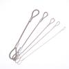 3PCS Safe 20cm Safety Security Cable Wire Stainless Steel Sliver Stage Lights Rope Double Loop Daily