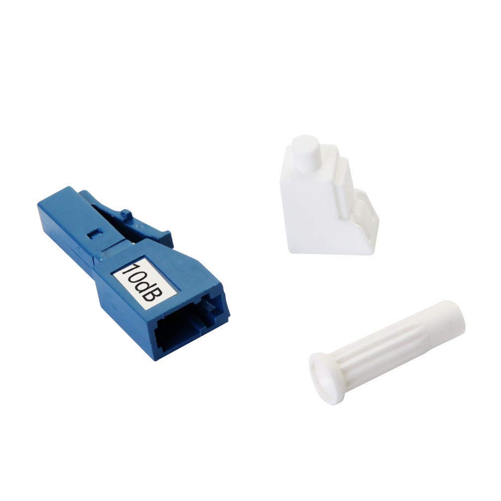 10Gtek Fiber Optic Single Fixed Optical Attenuator Attenuator, LC/UPC Mode, (Attenuator), Male-Female, 3dB/5dB/7dB/10dB Selectable, 2-Pack