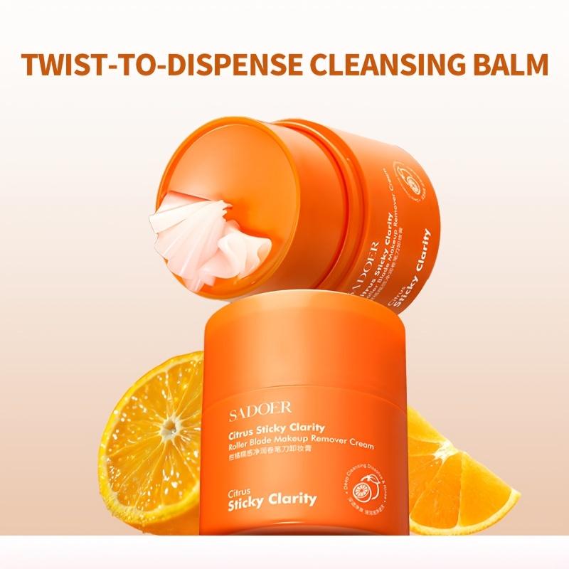 Citrus Makeup Remover Stick Facial Makeup Balm Lip Eye Large Capacity Mild Pencil Sharpener Face Cleansing Balm Cream Skin Care
