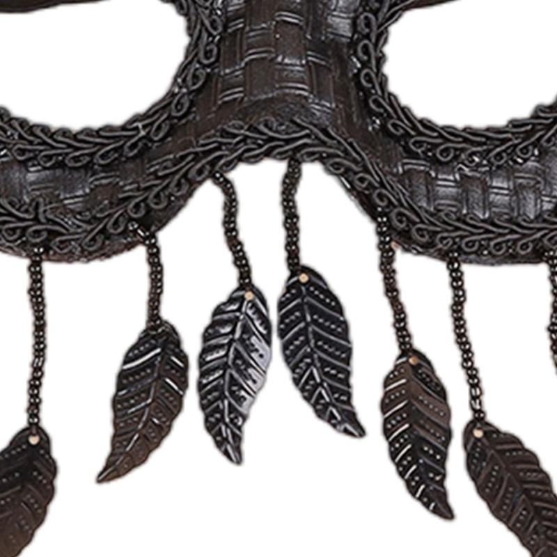 Contemporary Feather Embellished Plastic Eye Cover Lightweight Costume Ball Mask For Festive Event for Women Girls
