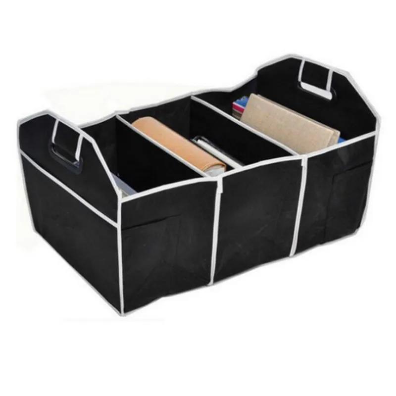 Car Multi-Pocket Trunk Organizer Large Capacity Folding Storage Bag Trunk Stowing Tidying Trunk Organizer Car Stuff Accessory