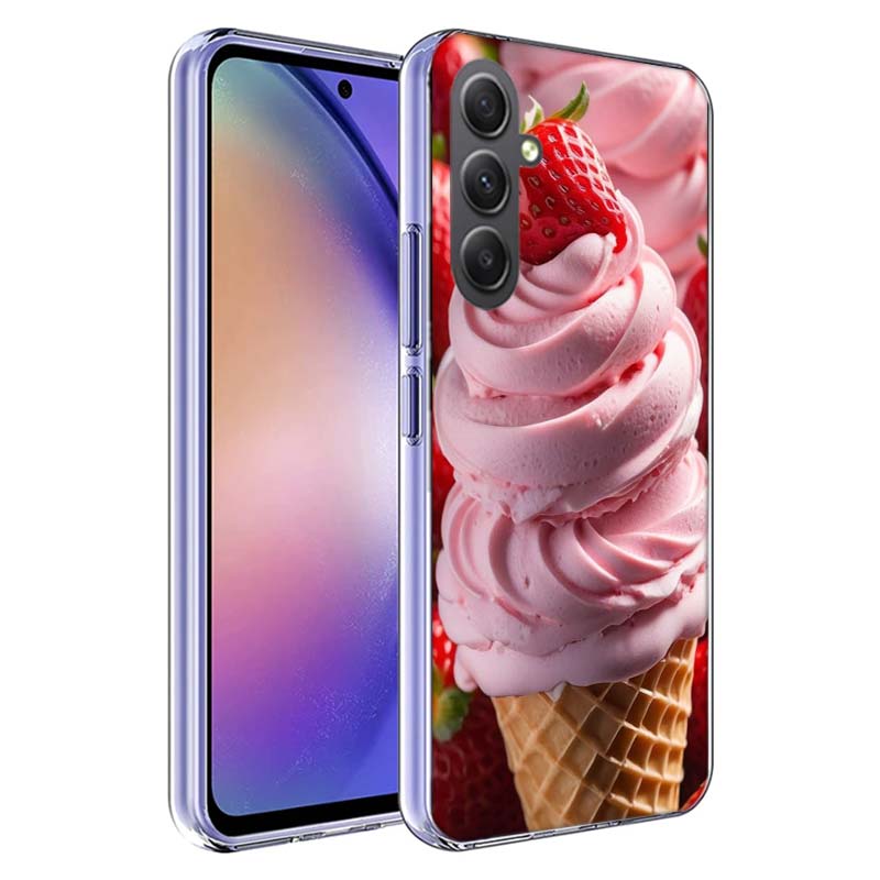 Colorful Ice Cream and Popsicles Phone Case for Samsung A17 A37 A57 A07 A16 A26 A36 A56 A06 A02S A12 A22 A32 A52S A04S A14 A24 A