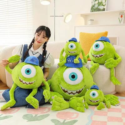 35/60/80cm Anime Monster Uni Mike Wazowski Plüschtier Große Augen Kuscheltier Kissen Sofakissen Raumdekoration Spielzeug Geschenk