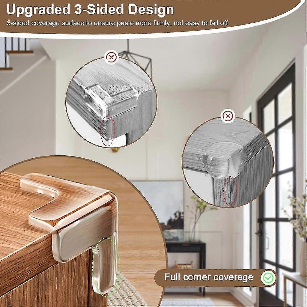 New and Improved: 20-Piece Child Safety Corner and Edge Protection for Babies, including Table Edge Guards