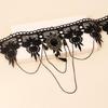 Chain Lace Choker Necklace Vintage Tassel Chain Necklace Punk Crystal Collar