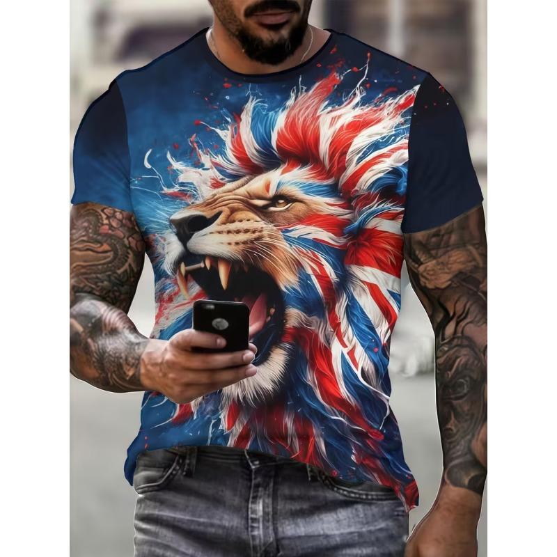 Men's Casual Sports 3D Printed T-shirt