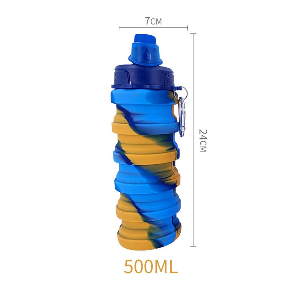 

Чашка для воды многоразовая 500 мл, инструменты для питья, спортивная бутылка для воды, креативные прочные товары для дома, складная силиконовая бутылка для воды CHINA