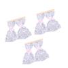 3 Pcs Dollhouse Lace Curtain Vintage Exquisite Elegant Miniature Lace Curtain for 1 12 Dollhouses Decoration Photography