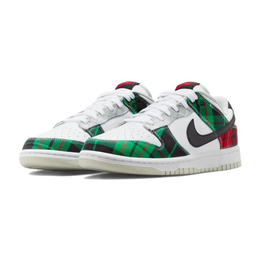 Nike Dunk Low Tartan Plaid Skate Shoes Sneakers Unisex DV0827-100