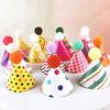 Mini Cake Theme Birthday Cake Topper Soft Hat Small Pointed Hat Party Cake Decoration Boy Girl Supplies Soft Adhesive