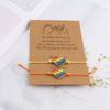 6Pcs Love Heart Rainbow Beaded Bracelet Boho Friendship Braided Rope Couple Prided Bracelet  Couples