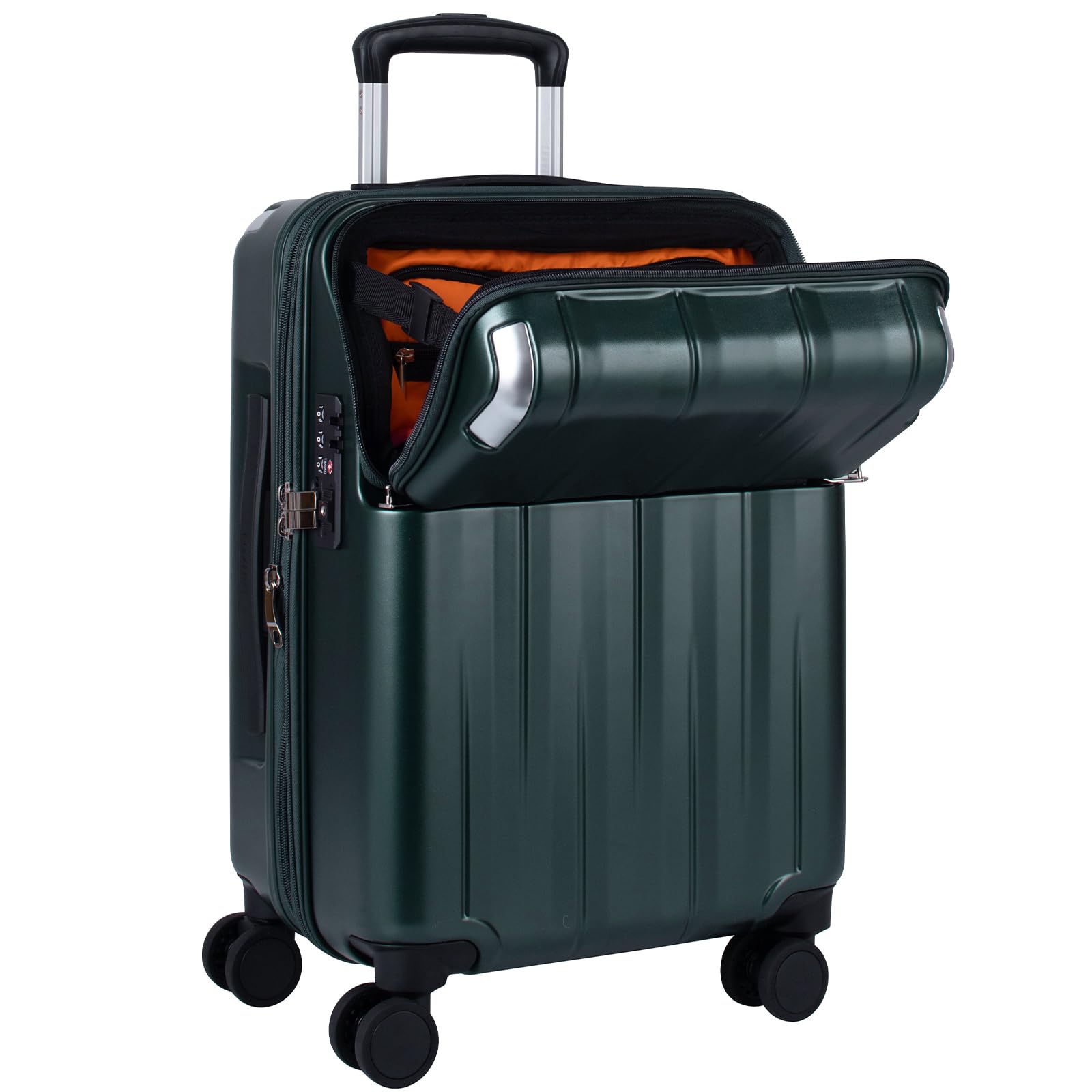 

Ручна поклажа на блискавці Кабінний верх Передній З Розширюваним 35 л Матовий зелений Ексклюзивний [Travelist] Валіза, Кейс, Ручна поклажа, Розмір, Відкриття, Відкриття, Гальмо, Стопор,