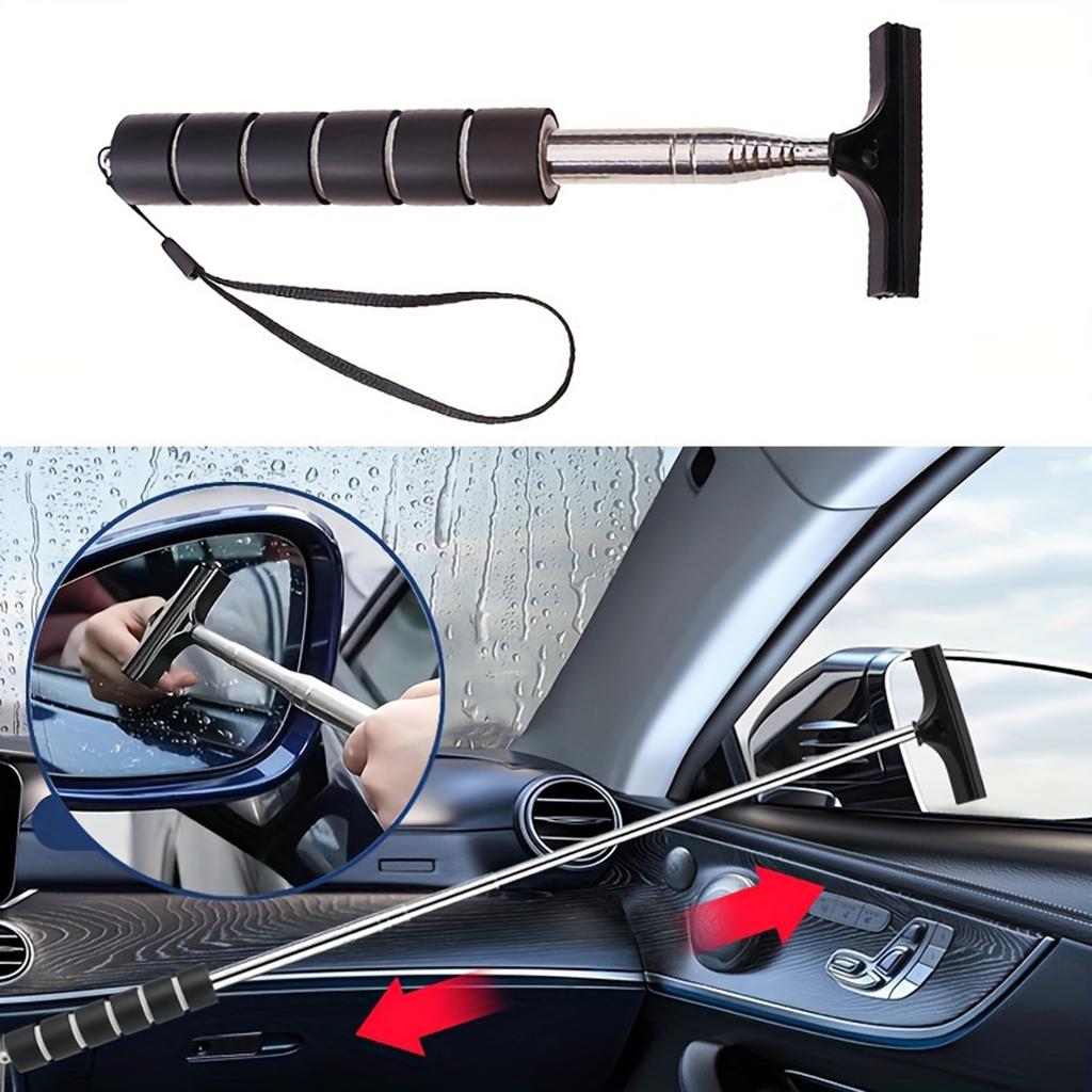 Multi functional car rearview mirror telescopic wiper, windshield wiper, rain proof cleaning brush