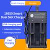 Batterijlader Multifunctionele onafhankelijke oplaadfunctie met twee sleuven 4,2 V USB slimme batterijlader Testcapaciteit voor 18650 18500 14500 26650