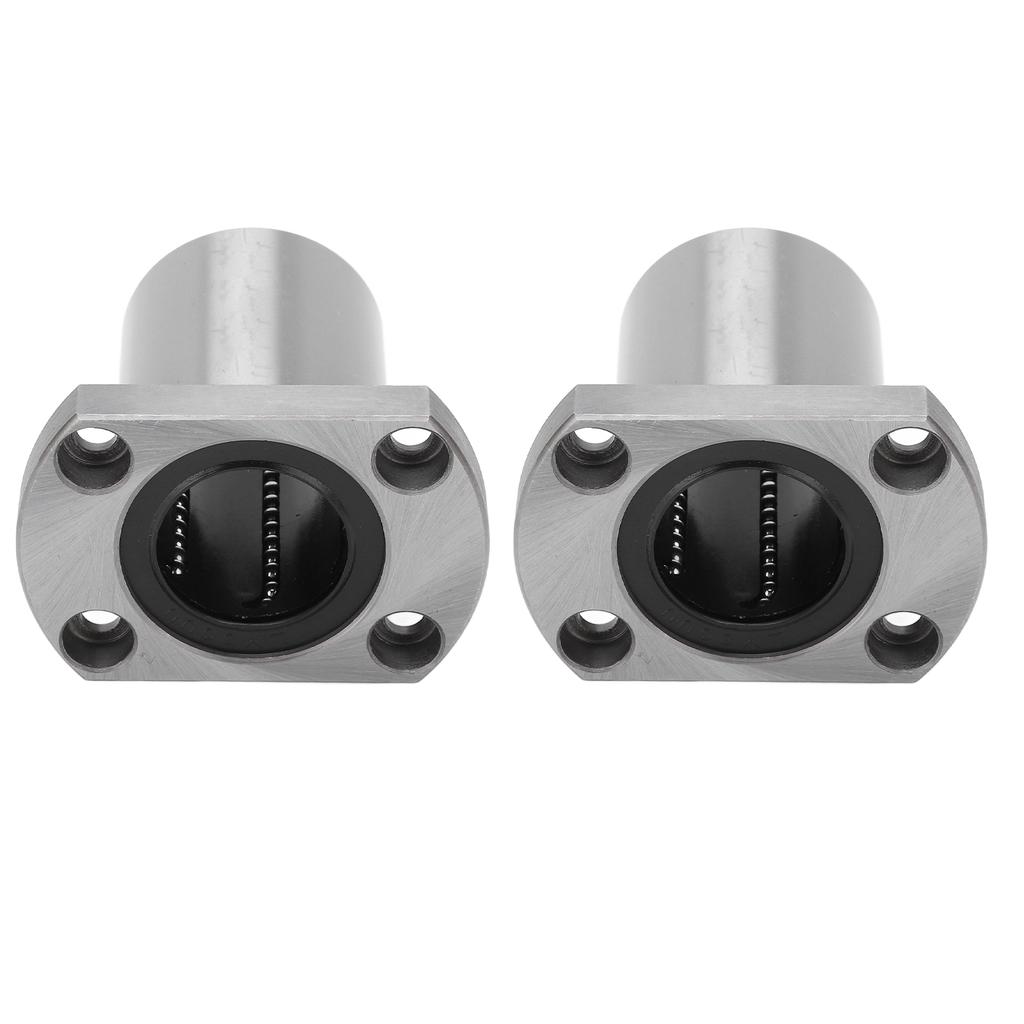 2Pcs Flange Linear Bearing Low Operating Load Smoothly Rotation Point Contact Linear Bearing Replacement