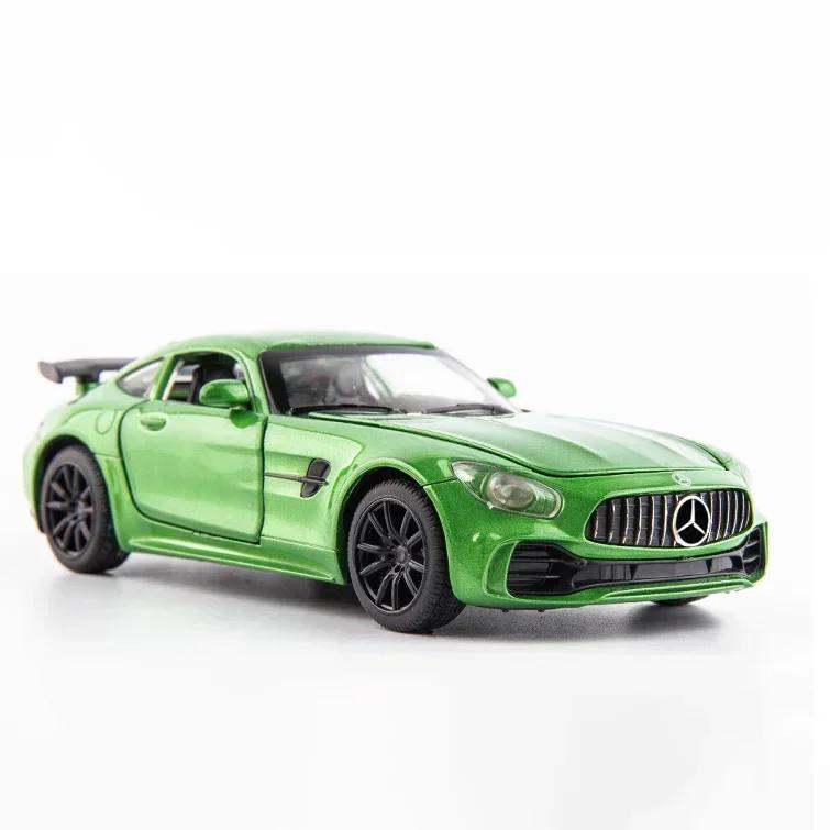 1:32 GT C260 Sports Car Model Toy Alloy Diecasting Doors Opened Pull Back Vehicle Models Sound Light Collection Gift for Boys