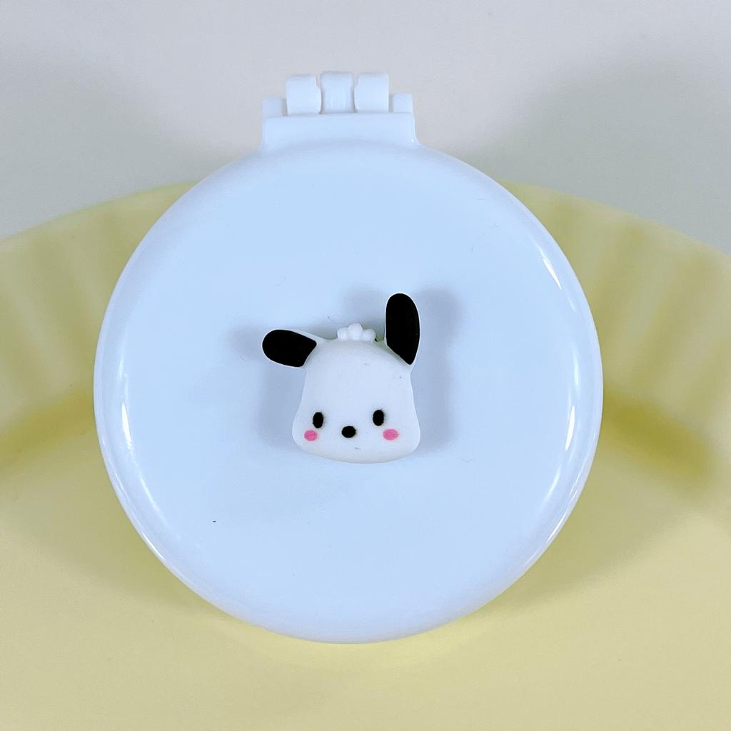 Pieptene pliabil cu desene animate drăguț cu oglindă cosmetică pentru fete Pernă de aer Masaj Pieptene portabil Machiaj pentru copii Machiaje Jucării Cadouri