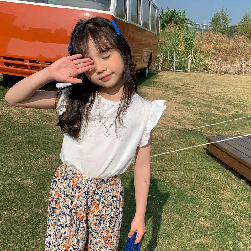 Summer T-shirt Children Stylish Baby Girl Top Short Sleeve